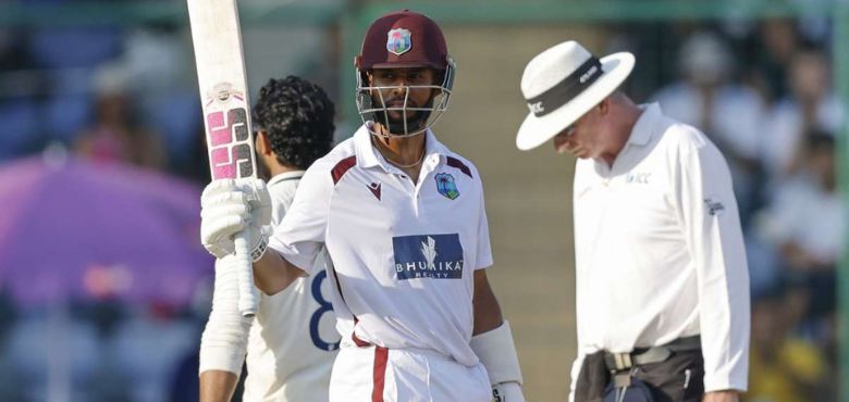 Shai Hope Ends 8-Year Drought with Century Against India in Delhi Test